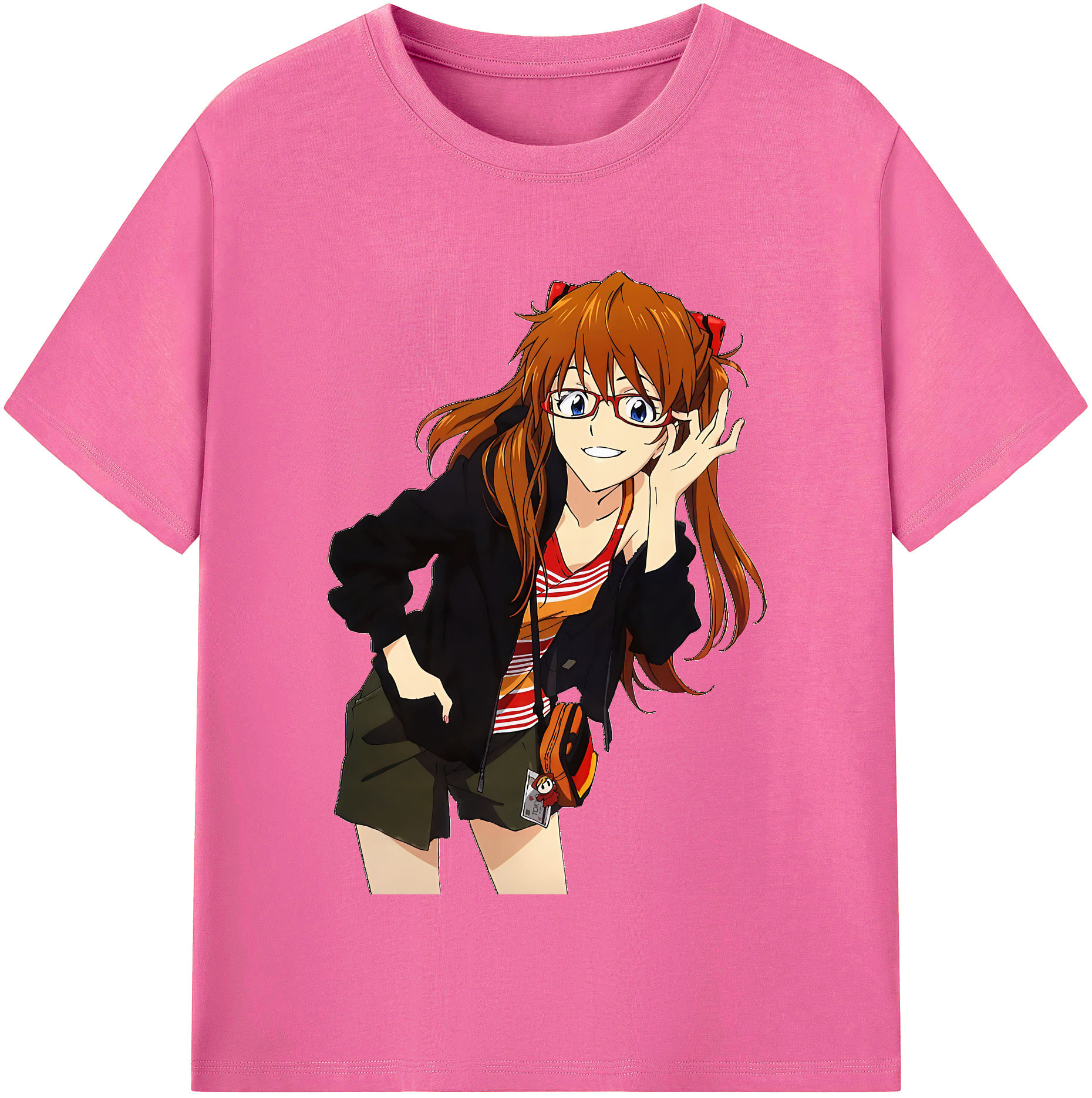 （画像用） EVA 新世紀エヴァンゲリオン レディースカジュアルプリントTシャツ（綿100％）